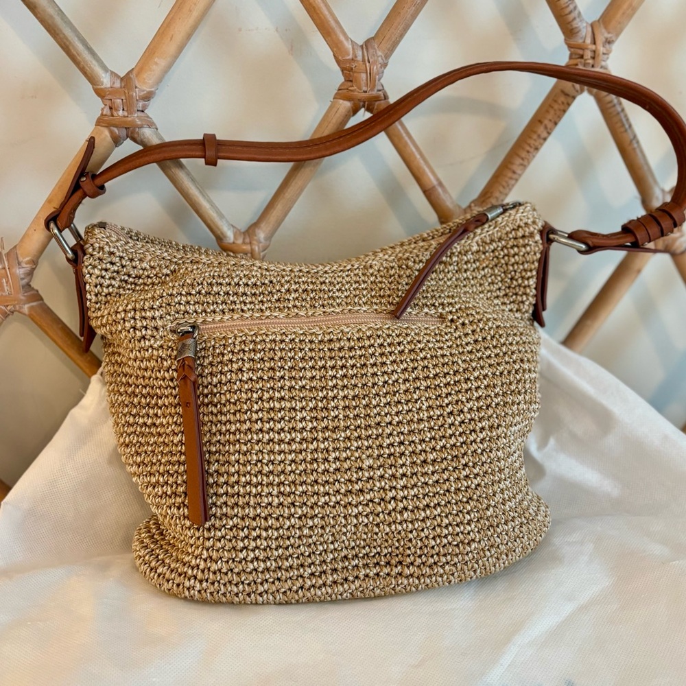 the sak Perfect Woven Tan Shoulder Bag